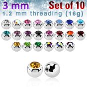 xjb3 loose body jewelry parts surgical steel 316l belly button