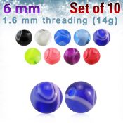 xmbbal6 loose body jewelry parts acrylic body jewelry belly button