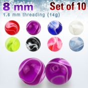xmbbal8 loose body jewelry parts acrylic body jewelry belly button