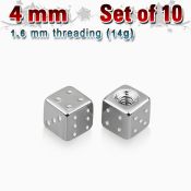 xsdi4 loose body jewelry parts surgical steel 316l belly button