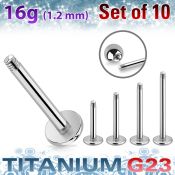 xulb16g loose body jewelry parts titanium g23 implant grade belly button