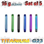 xutbb16 loose body jewelry parts anodized titanium g23 implant grade belly button