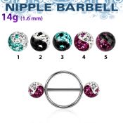 yfrnpe8 straight barbells surgical steel 316l nipple