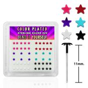 yxpsar bend it to fit nose studs silver 925 nose