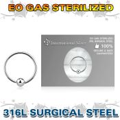 zbcr20s surgical steel captive bead ring eo gas