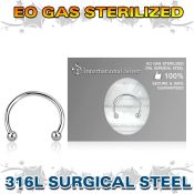 zcbeb2 surgical steel horseshoe eo gas 2mm balls
