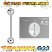 zubbbg straight barbells titanium g23 implant grade tongue