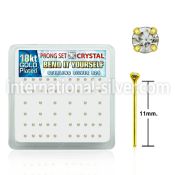 18nypxc bend it to fit nose studs silver 925 belly button