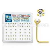 18sp19xc l shape nose studs silver 925 nose