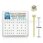 18yp14xc bend it to fit nose studs silver 925 nose