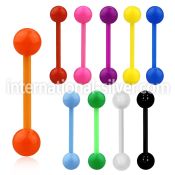 abbsa straight barbells acrylic body jewelry tongue