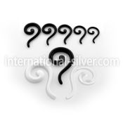 acqu tapers acrylic body jewelry ear lobe