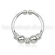 agsep12f fake illusion body jewelry silver 925 septum