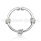 agsep12g fake illusion body jewelry silver 925 septum