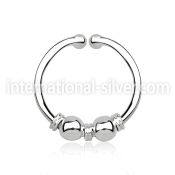 agsep12l fake illusion body jewelry silver 925 septum