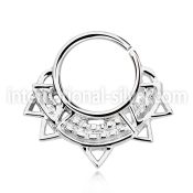 agsepv10 seamless segment rings silver 925 septum