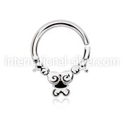 agsepv2 seamless segment rings silver 925 septum