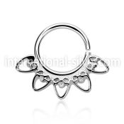 agsepv6 seamless segment rings silver 925 septum