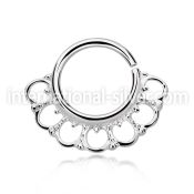 agsepv8 seamless segment rings silver 925 septum