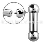 bb00 straight barbells surgical steel 316l tongue