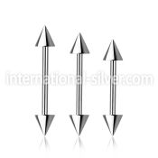 bb20cn straight barbells surgical steel 316l eyebrow