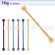 bbeitb straight barbells anodized surgical steel 316l tragus