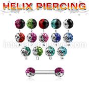 bber23e straight barbells surgical steel 316l eyebrow