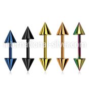 bbert59 straight barbells anodized surgical steel 316l ear lobe