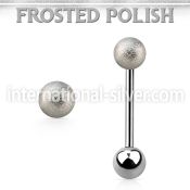 bbfo5 straight barbells surgical steel 316l tongue