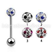 bbfr5a straight barbells surgical steel 316l tongue