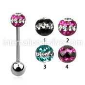 bbfr5d straight barbells surgical steel 316l tongue