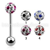 bbfr6a straight barbells surgical steel 316l tongue