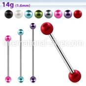 bbipr5 straight barbells surgical steel 316l 
