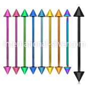 bbitcn straight barbells anodized surgical steel 316l 