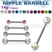 bbnp2c straight barbells surgical steel 316l nipple