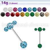 bbspnfr straight barbells surgical steel 316l tongue