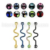 bbtcj straight barbells anodized surgical steel 316l tongue