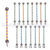 bbtrfr5a straight barbells anodized surgical steel 316l tongue