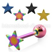 bbtsar straight barbells anodized surgical steel 316l tongue