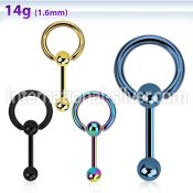 bbtsl straight barbells anodized surgical steel 316l tongue