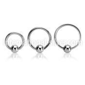 bcr16g hoops captive rings surgical steel 316l nose