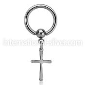 bcrgcrs hoops captive rings surgical steel 316l ear lobe