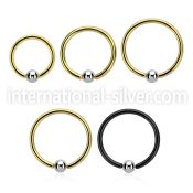 bcrteb3 hoops captive rings anodized surgical steel 316l eyebrow