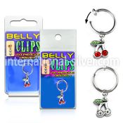 blcpt85 fake illusion hoops others belly button