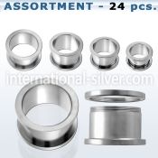 blk08 tunnels gauges surgical steel 316l ear lobe