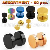 blk197 cheaters  illusion plugs and tapers anodized surgical steel 316l belly button