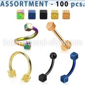 blk209 labrets lip rings anodized surgical steel 316l belly button