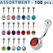 blk20b belly rings surgical steel 316l belly button