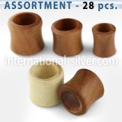 blk213 tunnels gauges organic body jewelry ear lobe