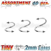 blk220c spirals twisters surgical steel 316l eyebrow